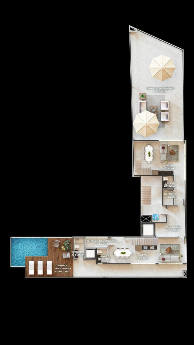 Cobertura duplex superior